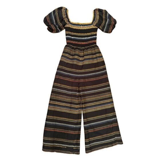 Anthropologie Hutch Sunset Embroidered Jumpsuit Multicolor Sz XS - Picture 6 of 14